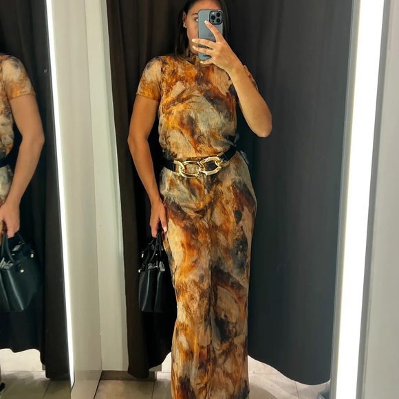 ZARA LINKED BUCKLE BELT - Picture 7 of 8